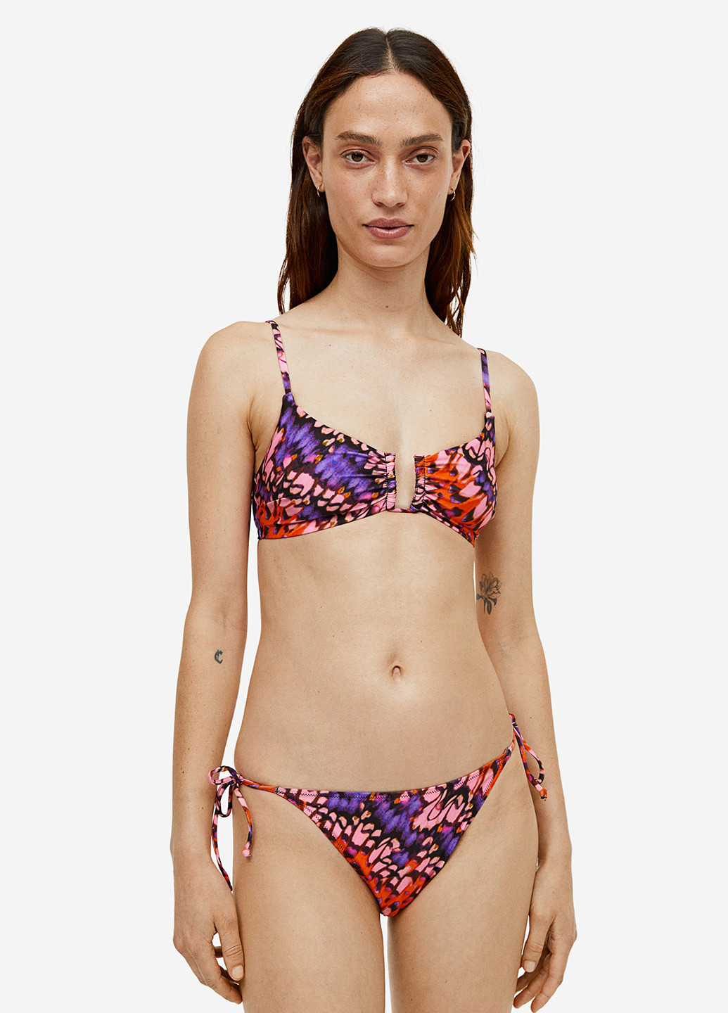 Цветные купальные трусики колор блок H&M