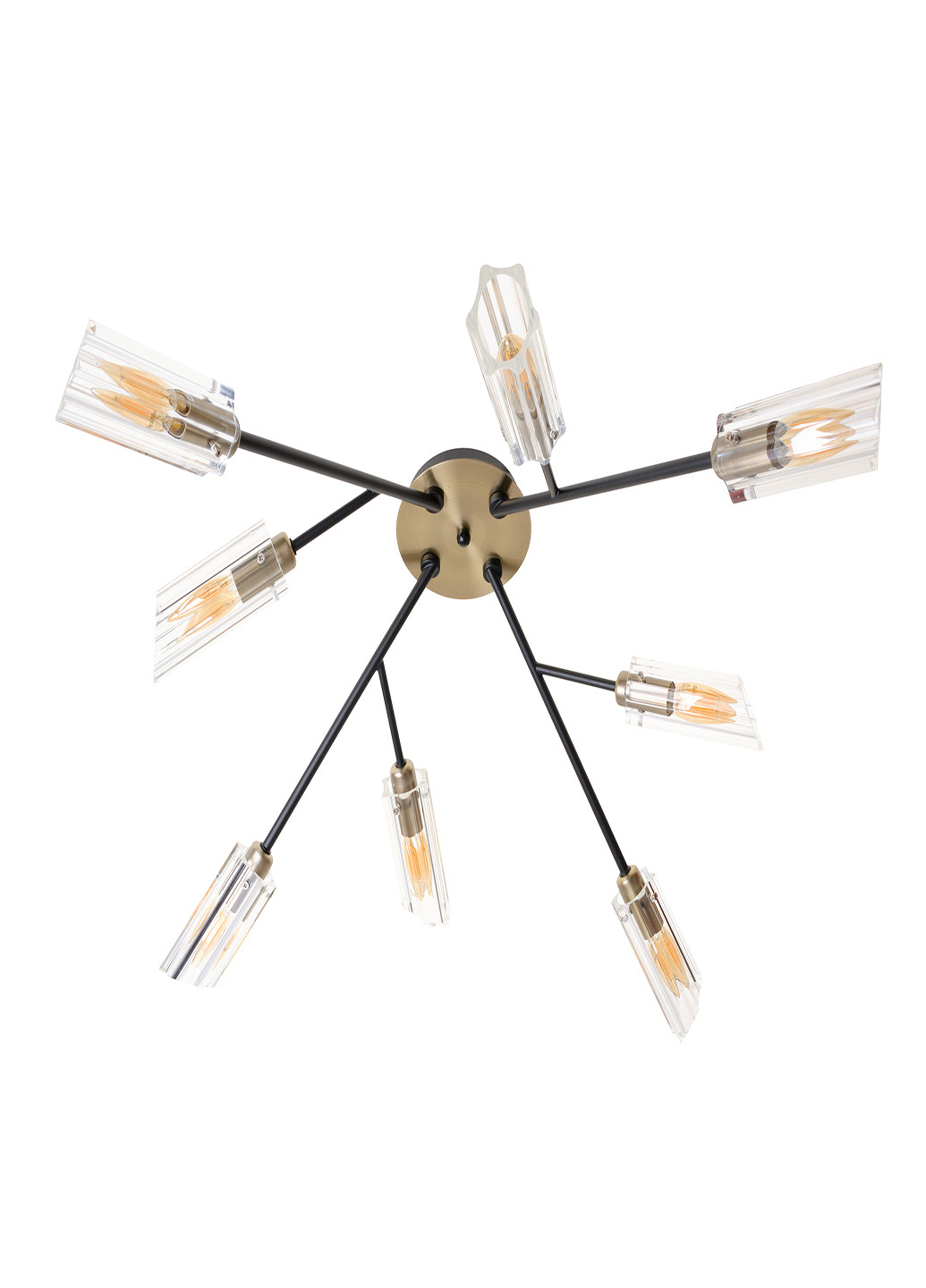 Люстра LK-698S/8 E14 AB+BK Brille (251891815)