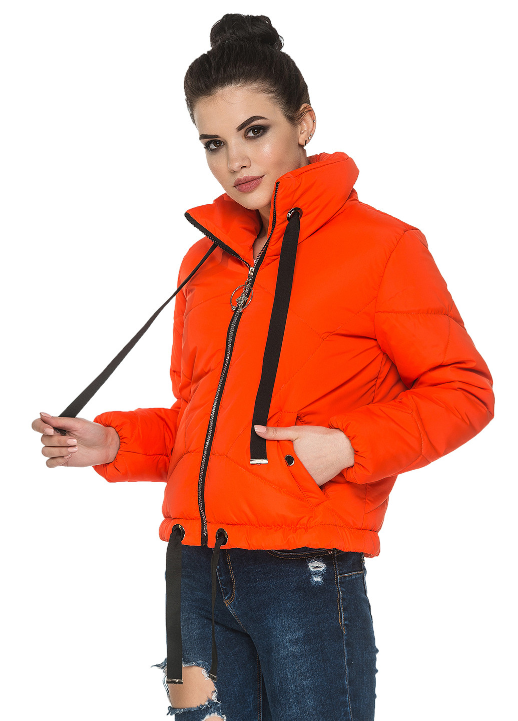 Оранжевая демисезонная куртка Кариант