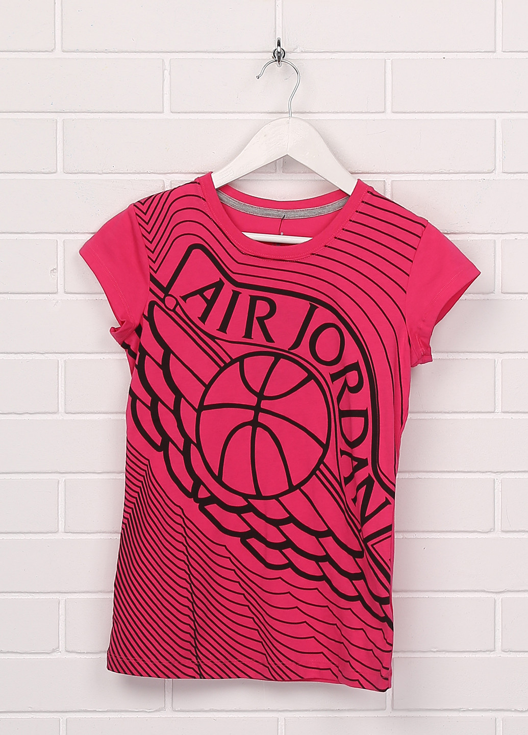 Розовая летняя футболка с коротким рукавом Jordan