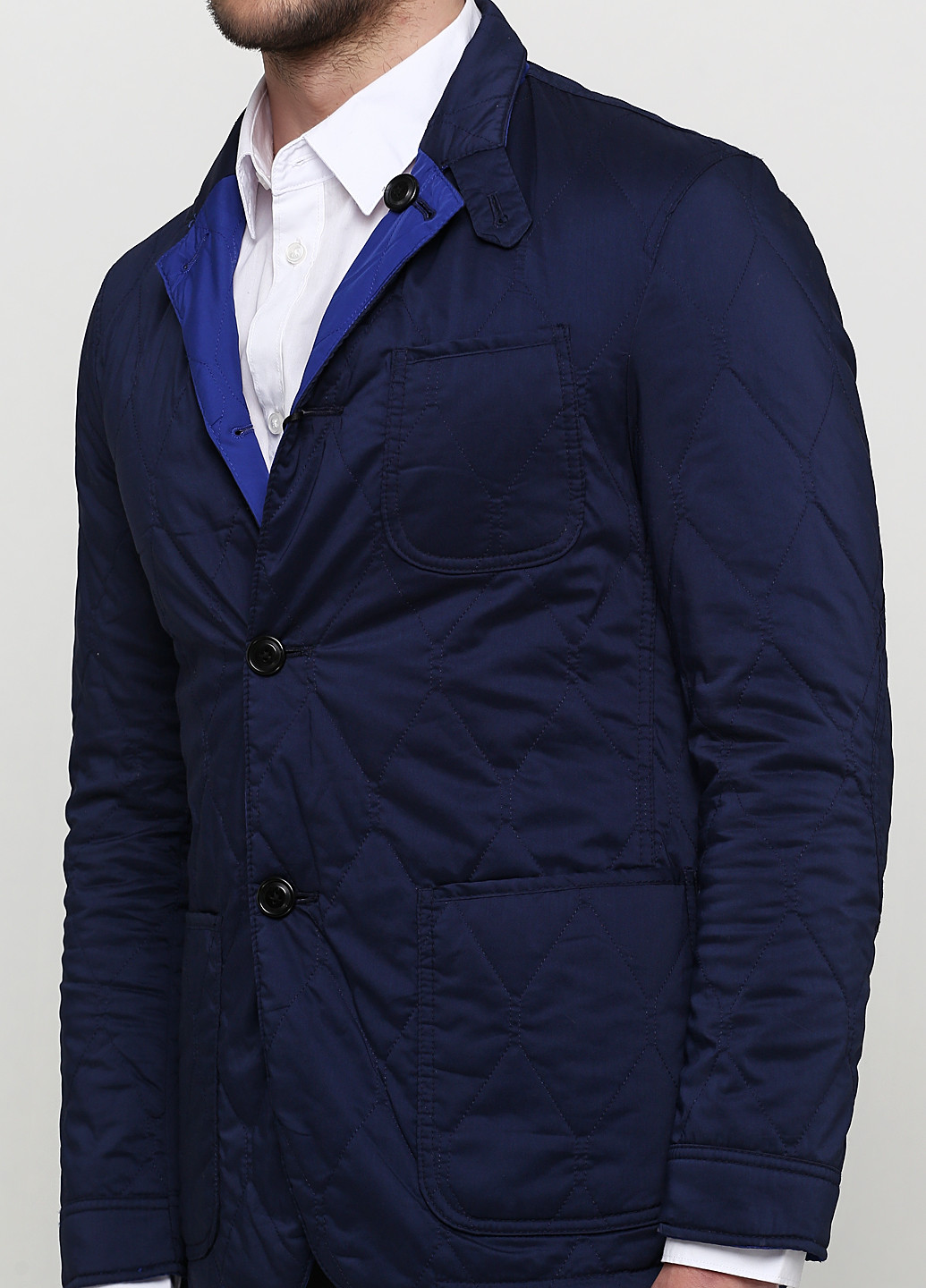 Синяя демисезонная куртка Massimo Dutti