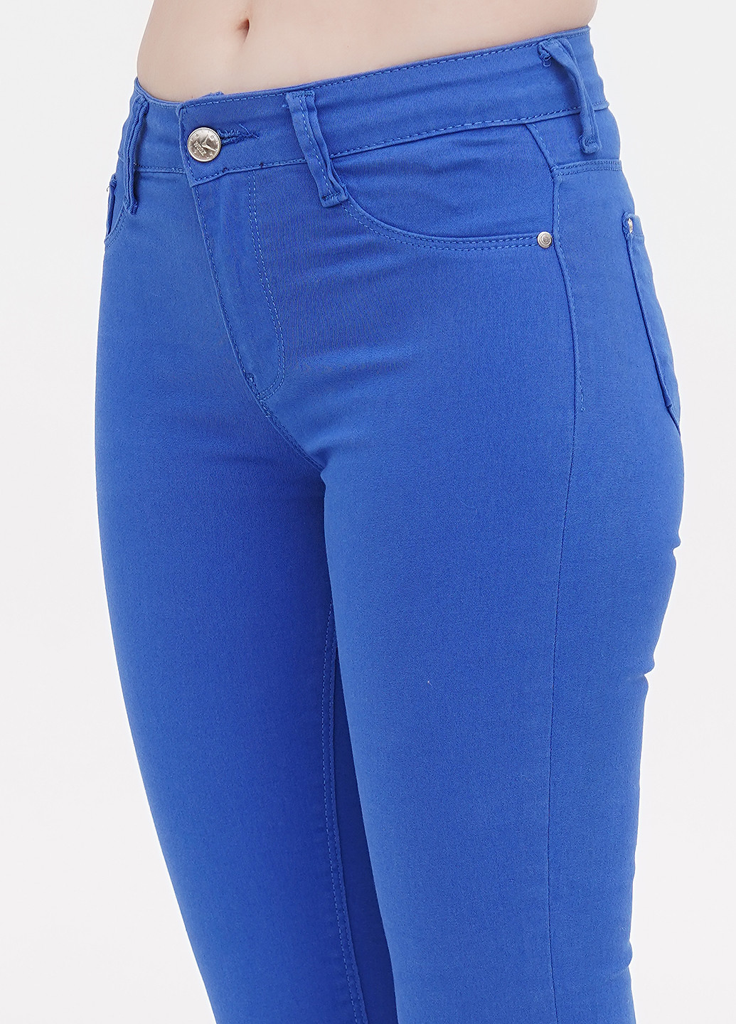 Синие джинсовые демисезонные зауженные брюки Woox J.N.S
