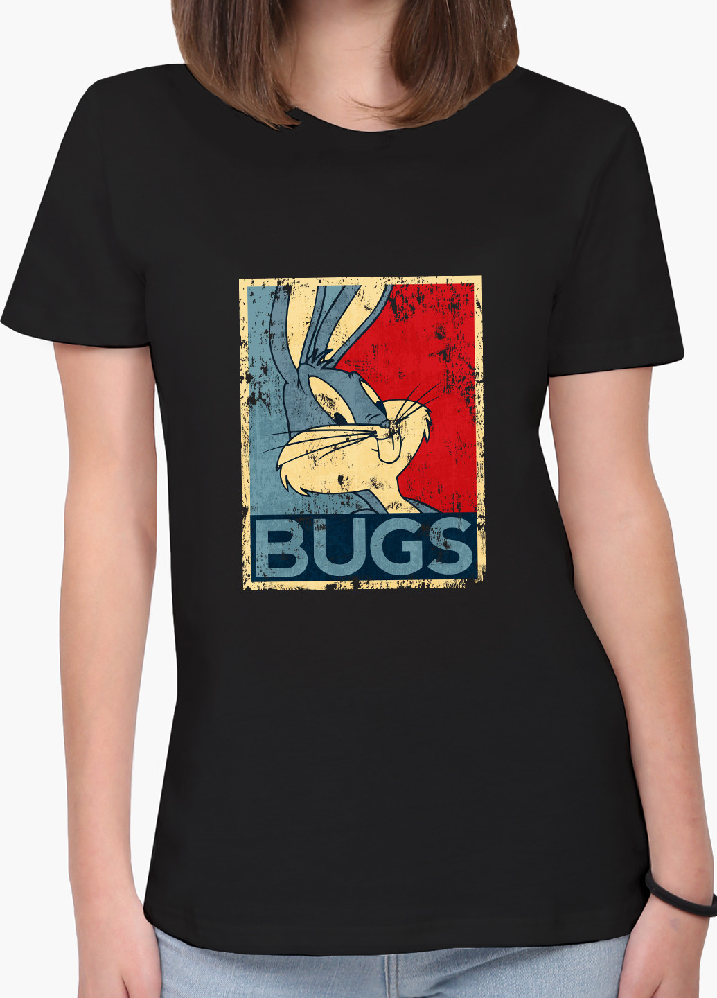 Футболка женская Багз Банни Луни Тюнз (Bugs Bunny Looney Tunes) (8976-2879) XXL MobiPrint - (227212307)