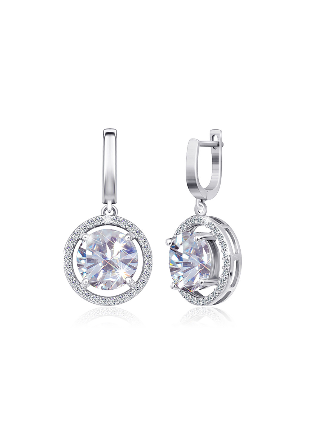 Серебряные серьги с фианитами ск2ф/398 Silvex925 (201169279)