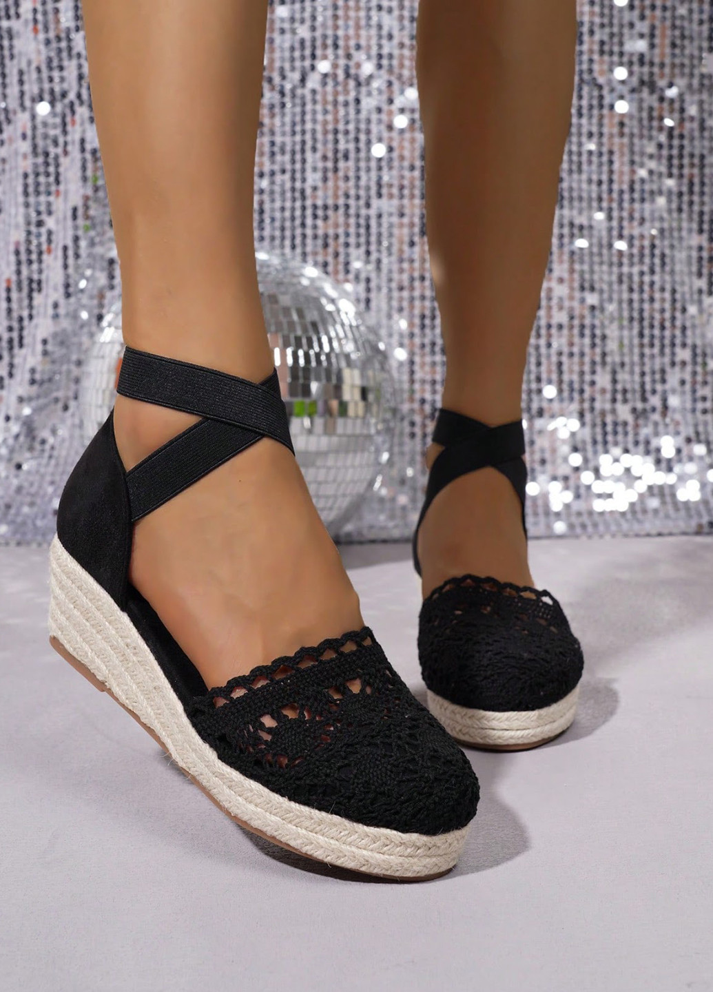 SHEIN Туфли черный з текстиль, искусственная замша, китай — лето (322813665)