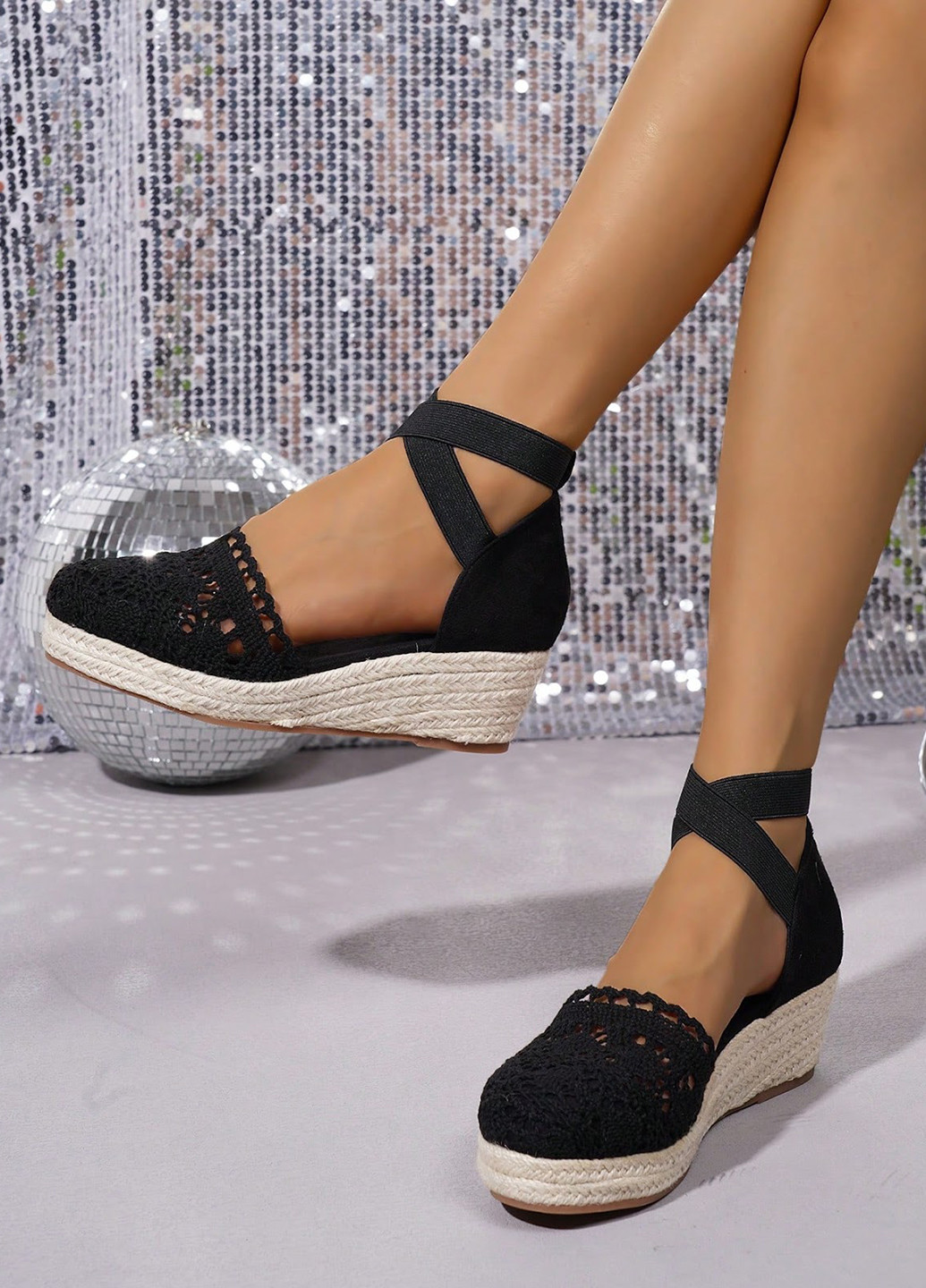 SHEIN Туфли черный з текстиль, искусственная замша, китай — лето (322813665)