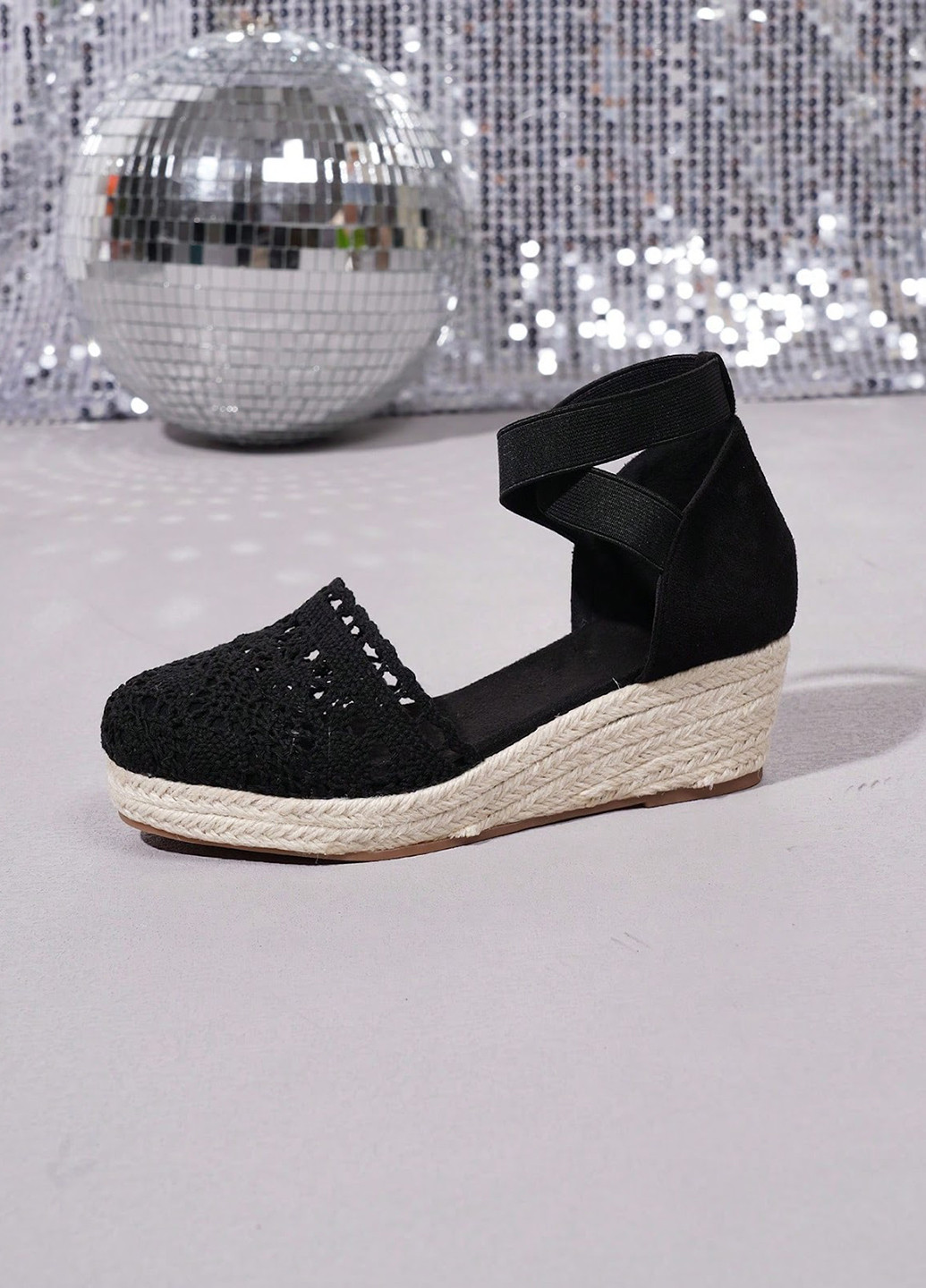 SHEIN Туфли черный з текстиль, искусственная замша, китай — лето (322813665)