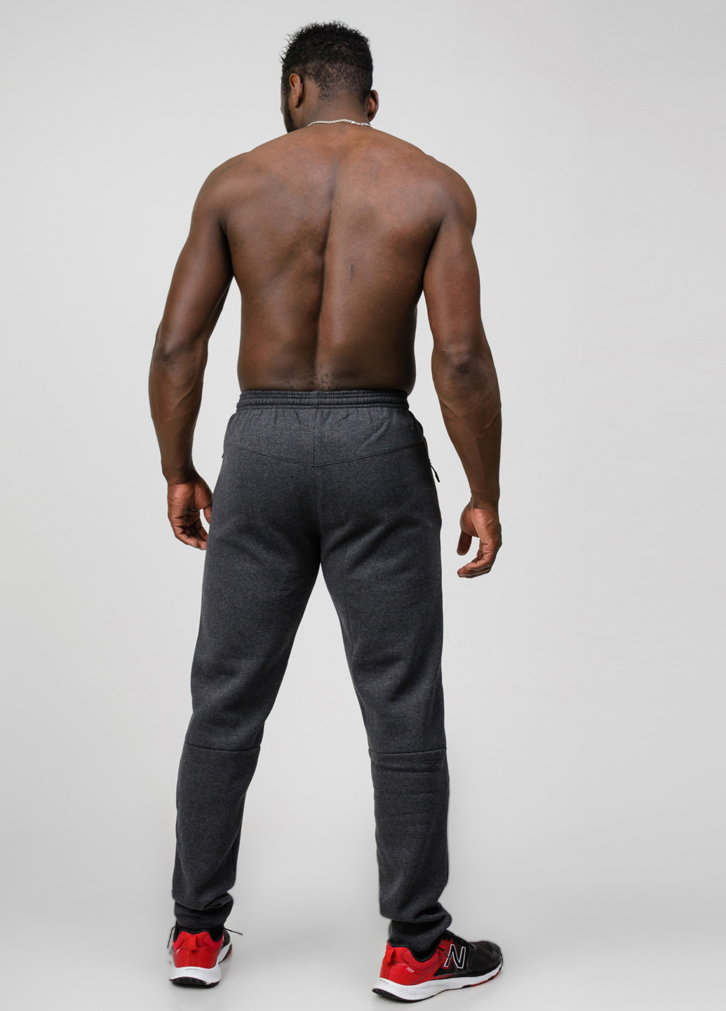 Темно-серые спортивные зимние прямые брюки Go Fitness