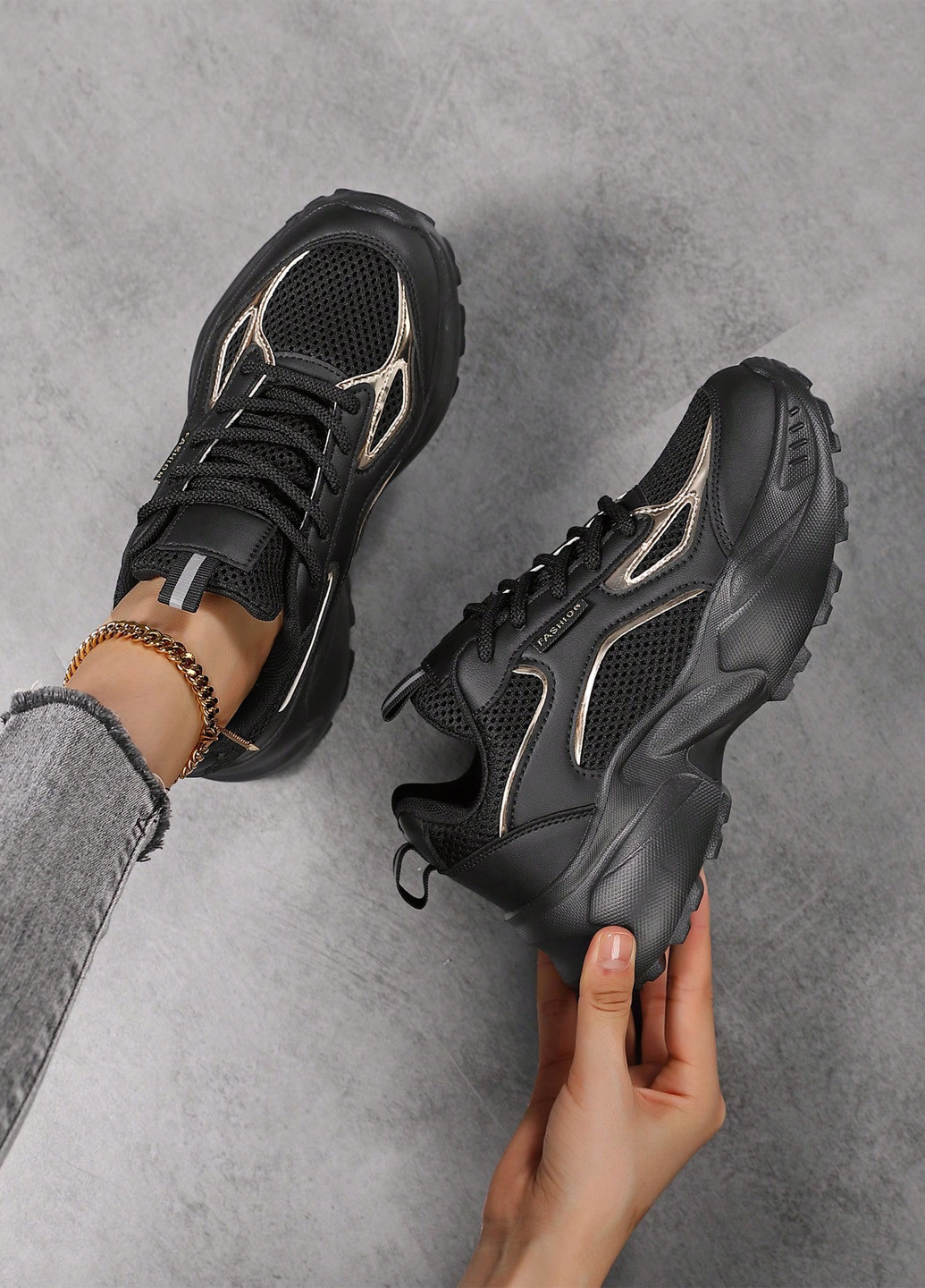 Кросівки SHEIN чорні демісезони (342405499)