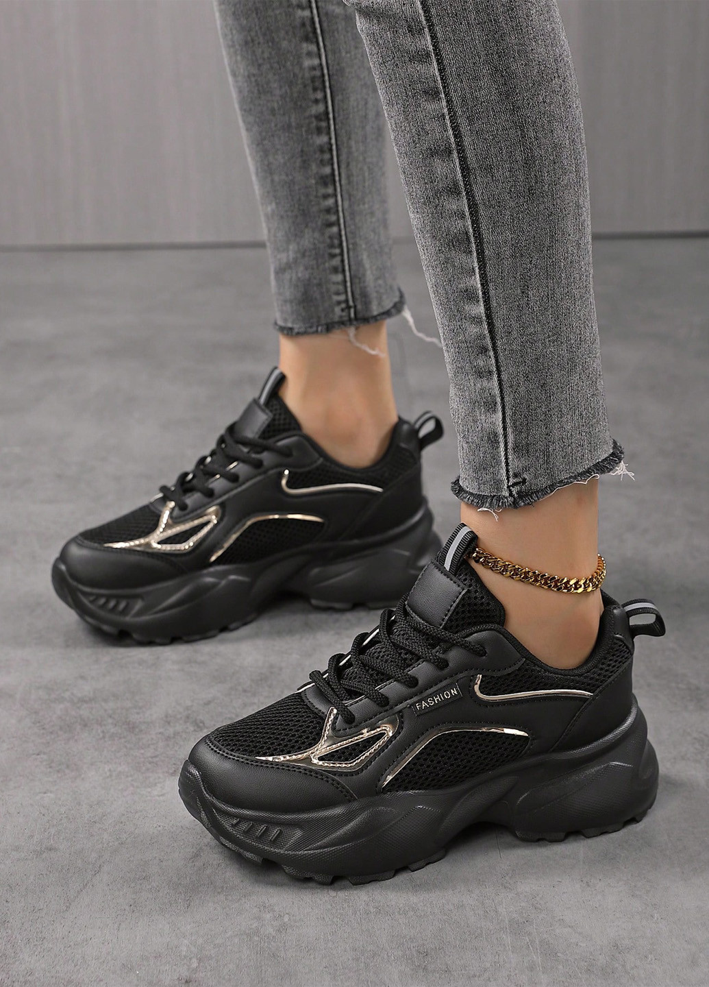 Кросівки SHEIN чорні демісезони (342405499)