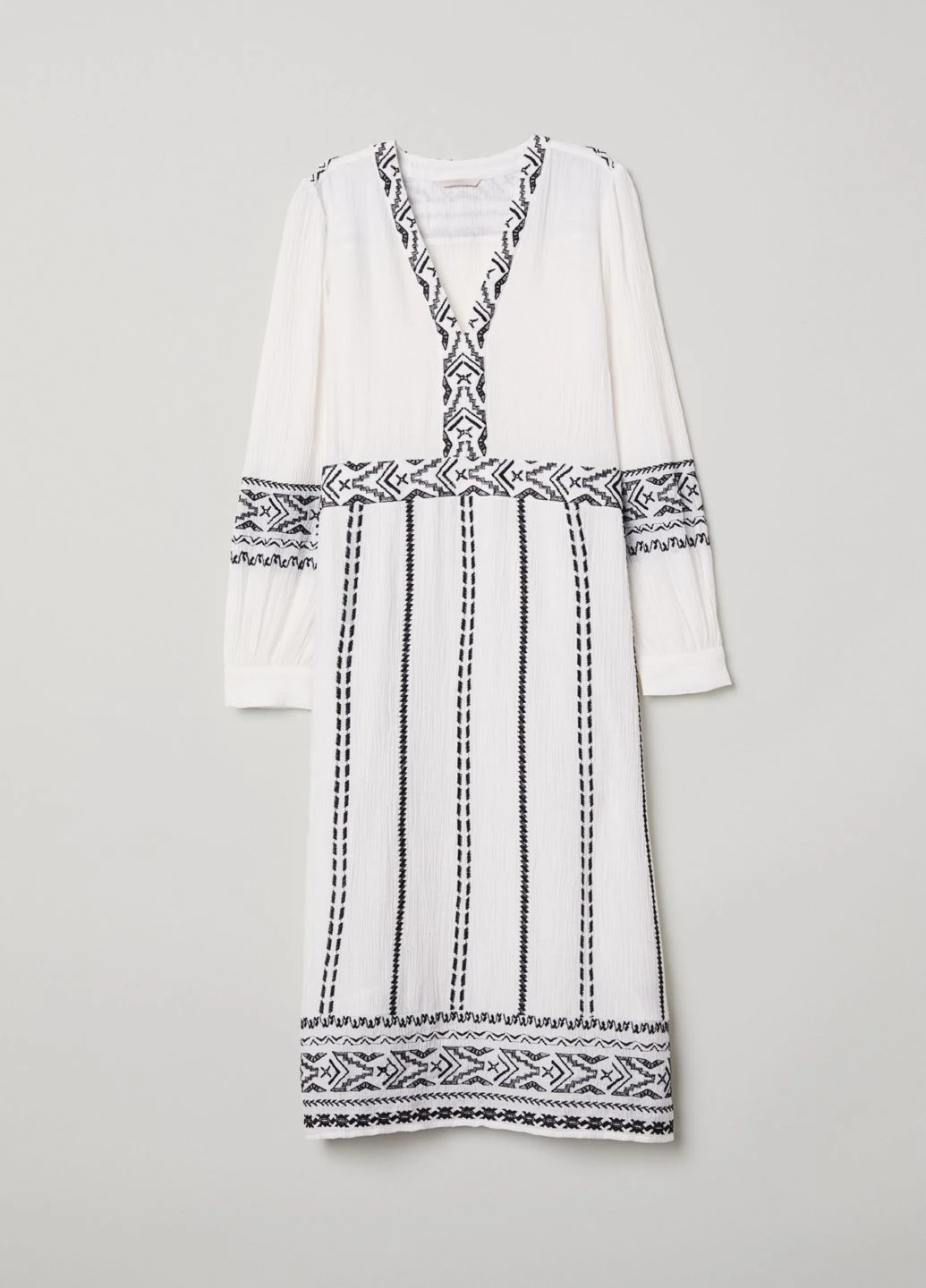 Белое кэжуал платье H&M