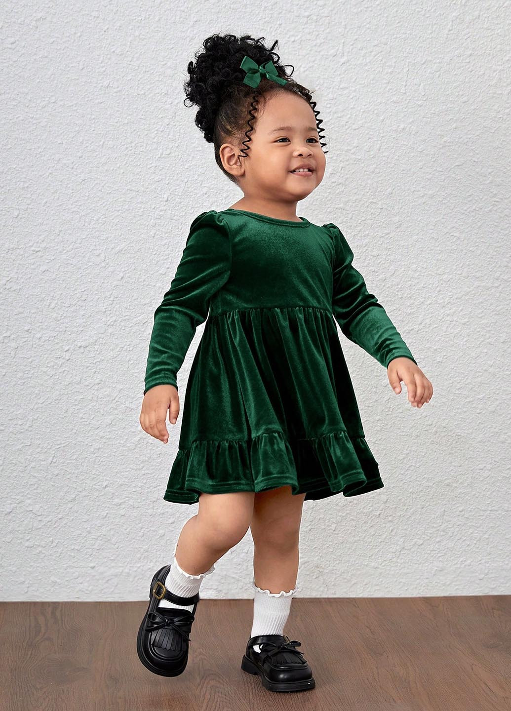 Темно-зелена сукня SHEIN (346395819)