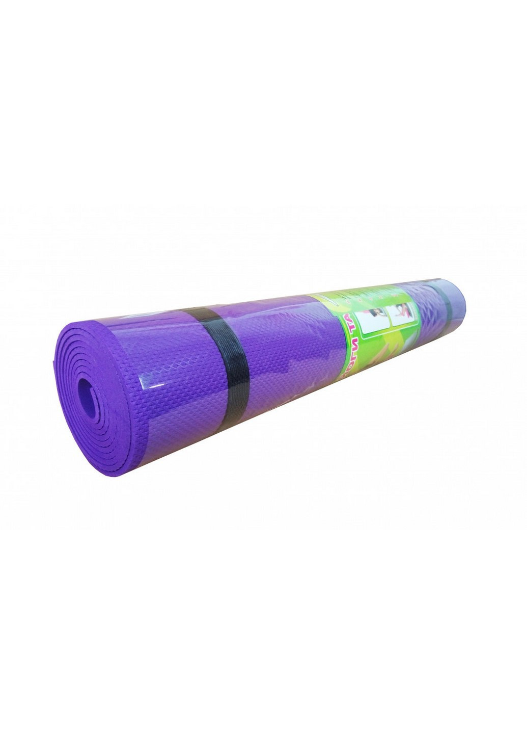 Йогамат M 0380-1 173х61 см, толщина 4 мм (Фиолетовый) Profi (237823459)