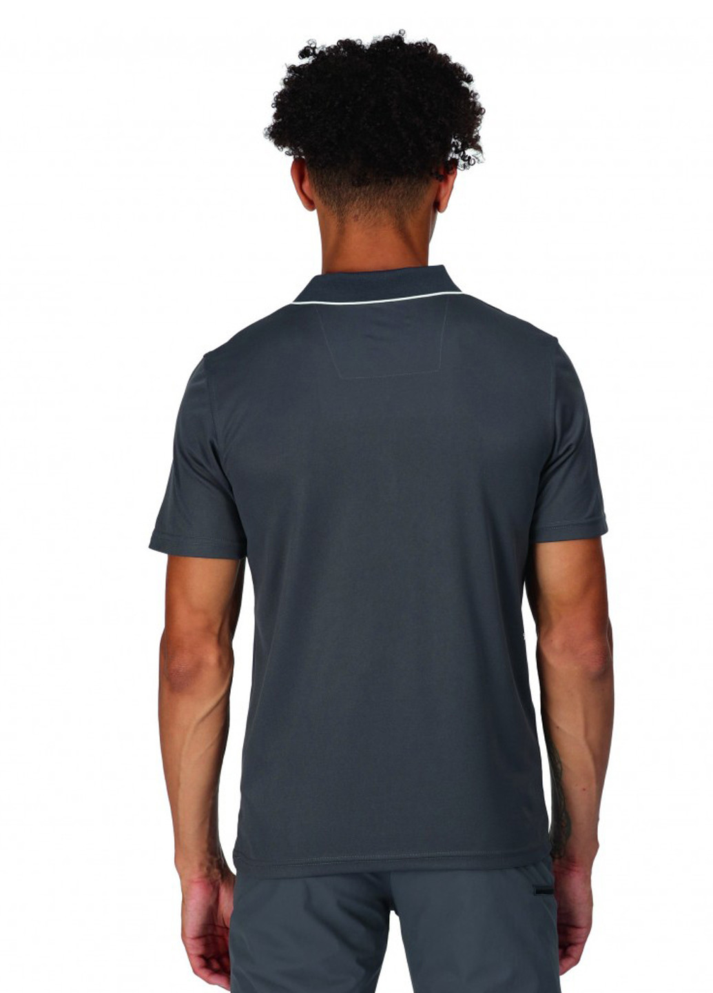 Серая футболка-поло для мужчин Regatta с логотипом