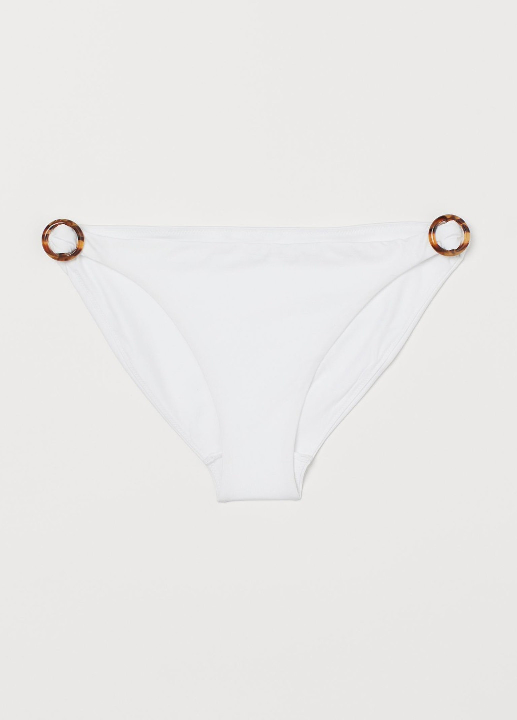 Белые купальные трусики-плавки однотонные H&M