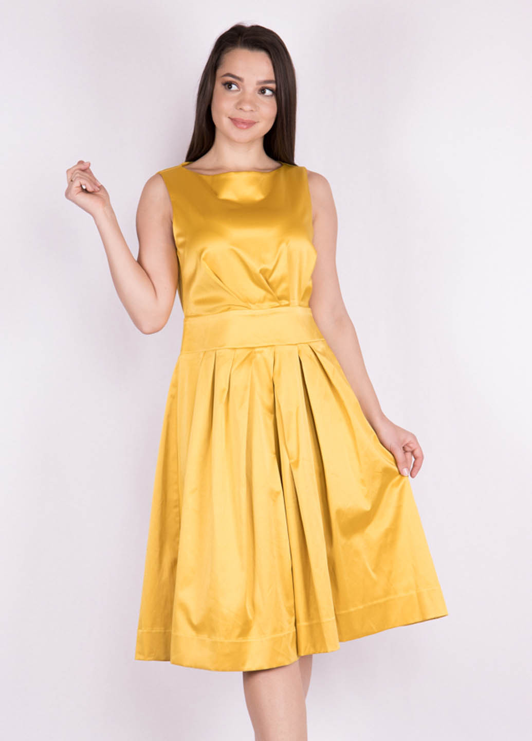 Жовтий кежуал сукня кльош Time of Style однотонна