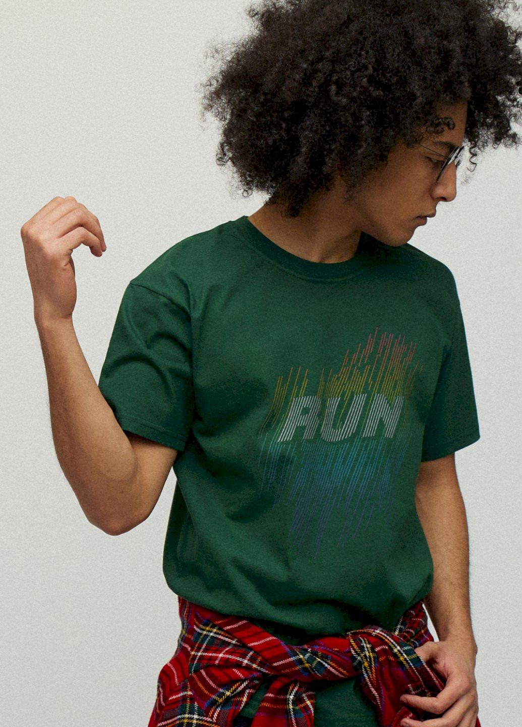 Темно-зеленая футболка мужская YAPPI