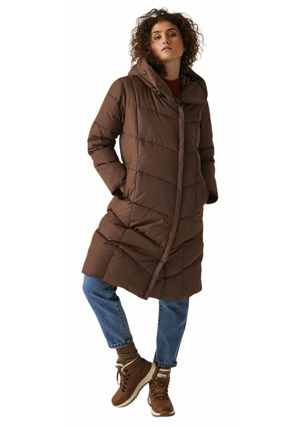 Коричневая зимняя куртка куртка-пальто Regatta Nurie