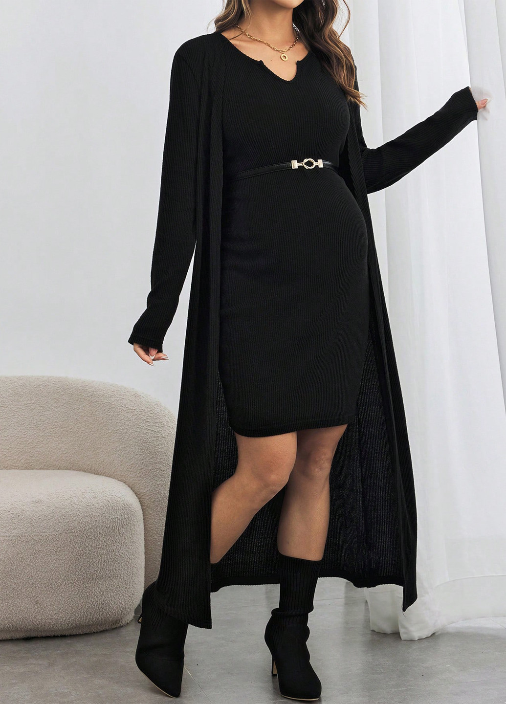 Костюм (кардиган, сукня) для вагітних SHEIN (341251338)