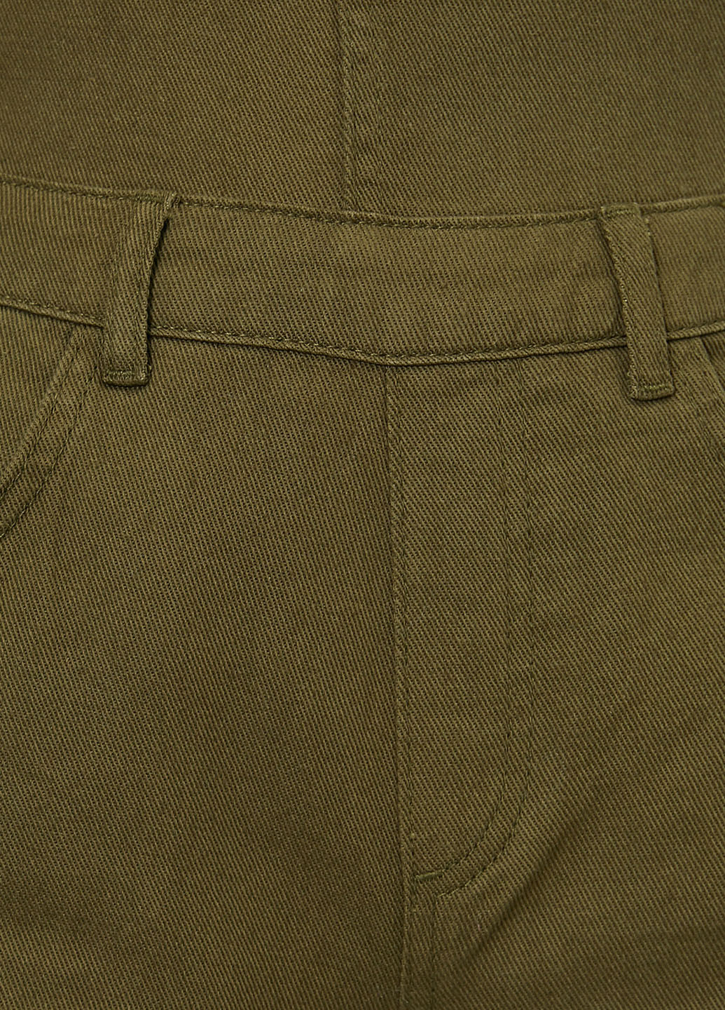 Комбінезон KOTON комбінезон-брюки хакі джинсовий бавовна