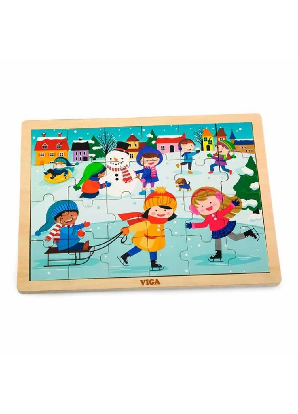 Пазл Времена года. Зима (51272) Viga Toys (249984546)