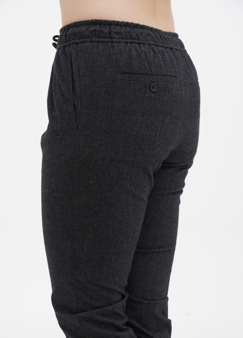 Темно-серые кэжуал демисезонные прямые брюки S.Oliver