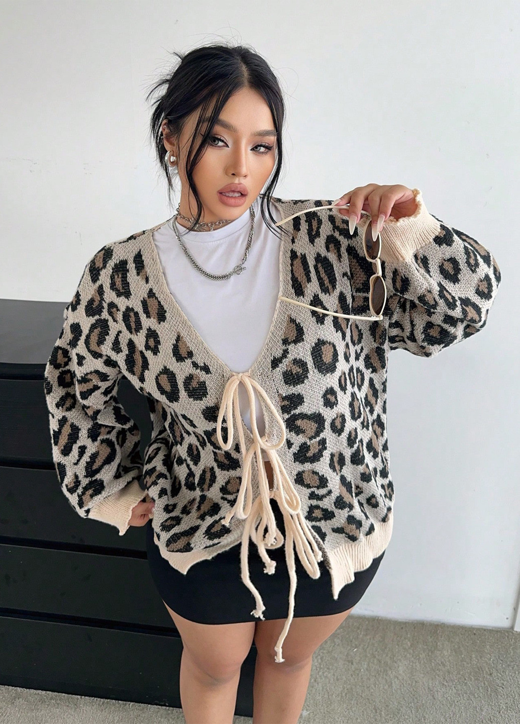 Разноцветный демисезонный кардиган SHEIN