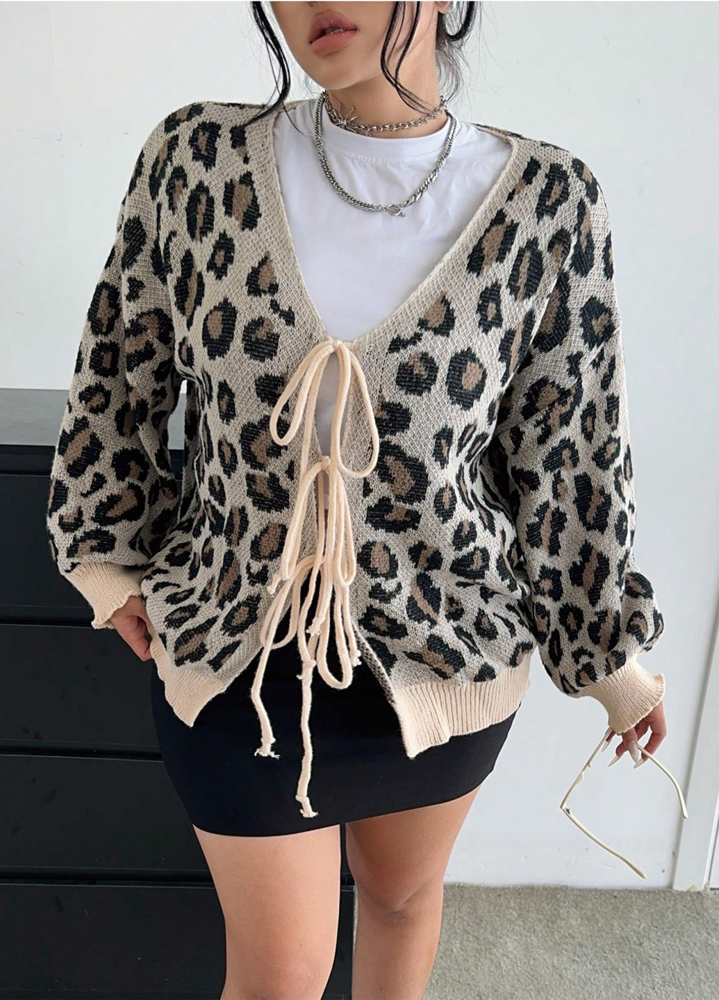 Разноцветный демисезонный кардиган SHEIN