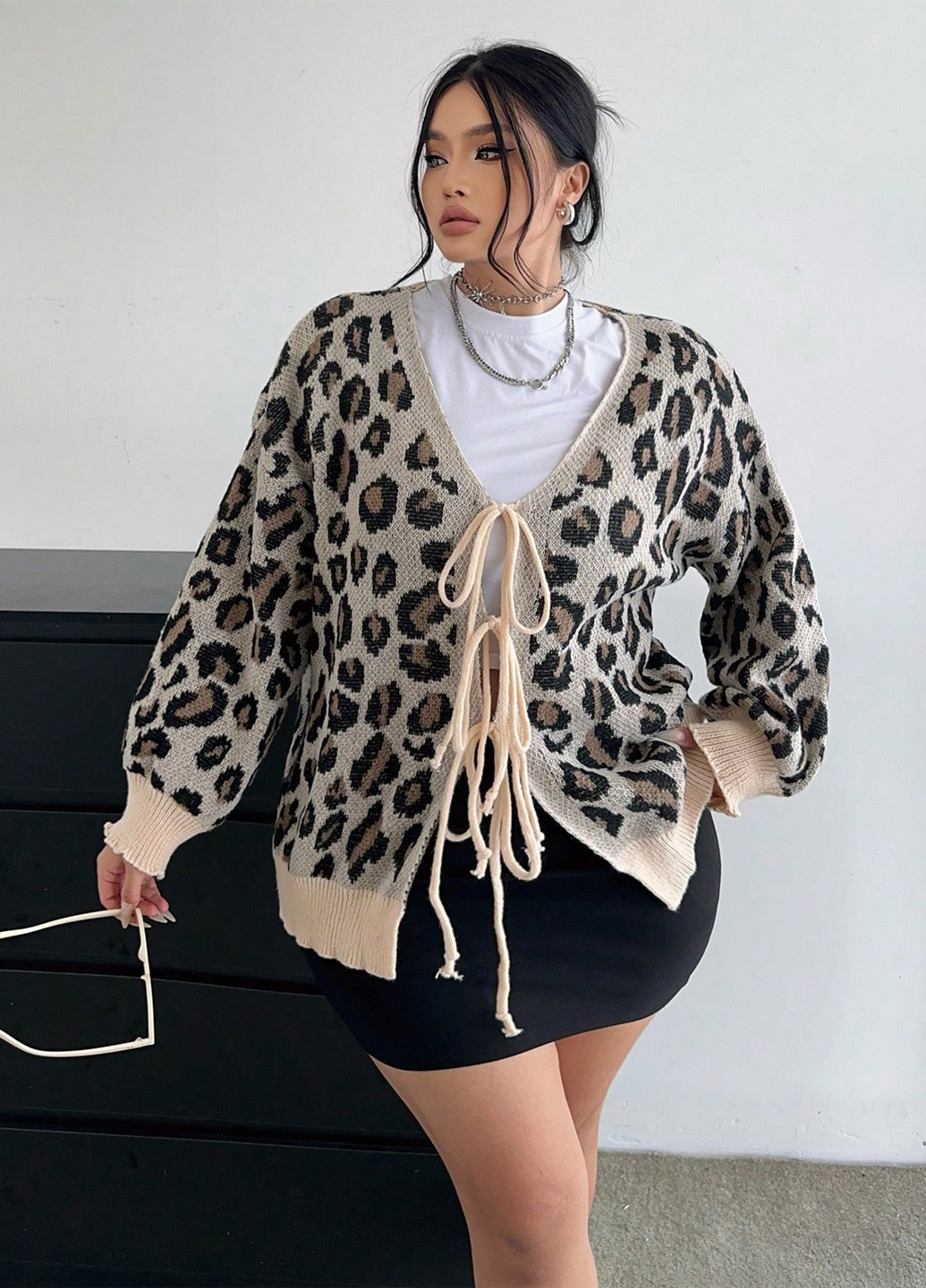 Разноцветный демисезонный кардиган SHEIN