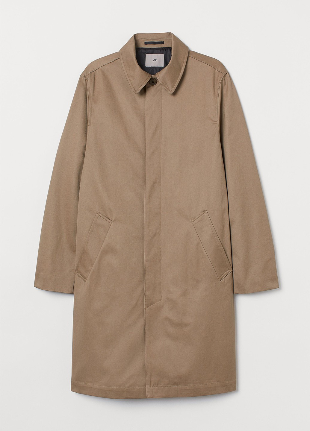 Бежеве демісезонне Пальто однобортне H&M