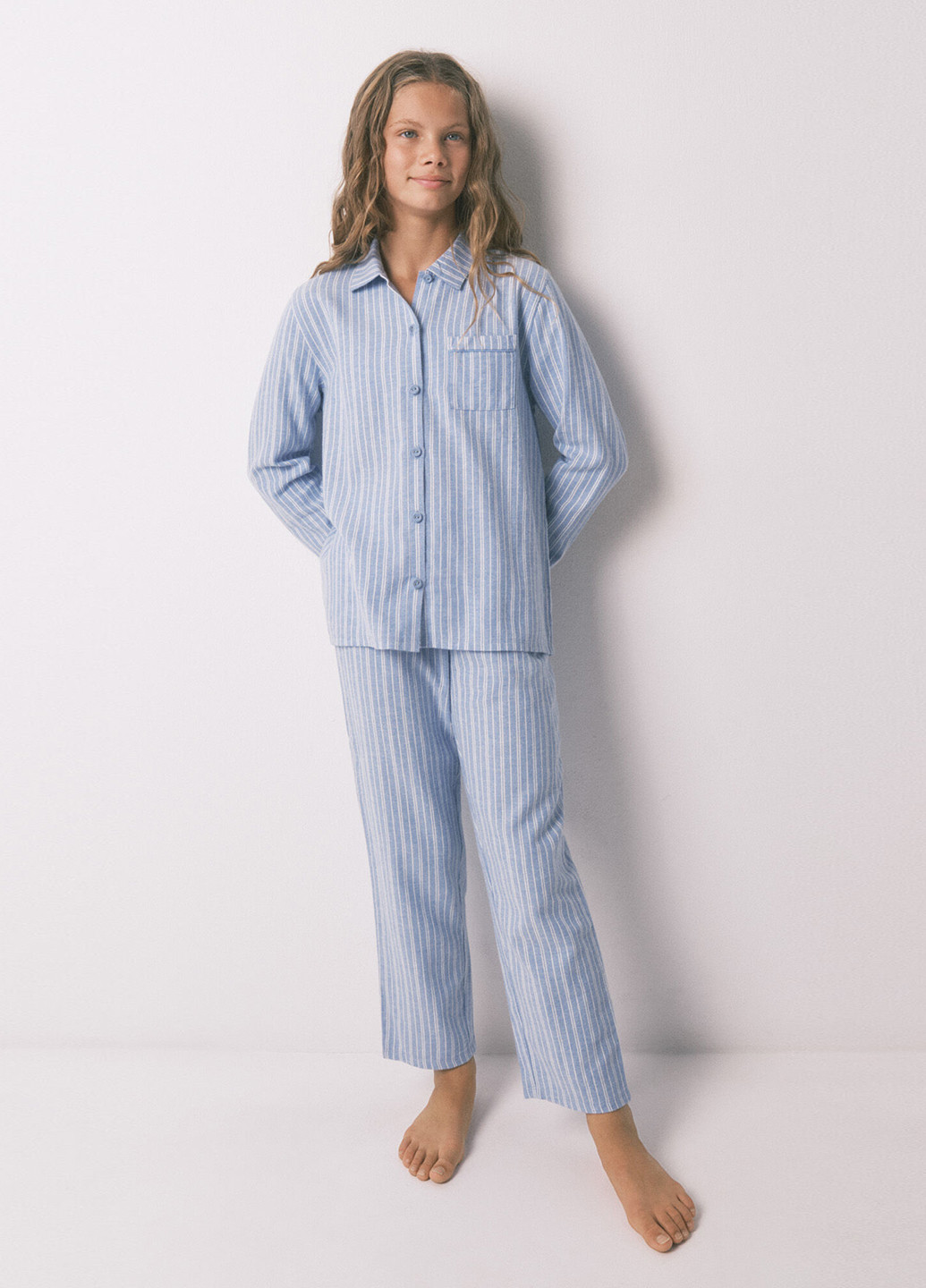 Блакитна всесезон піжама (сорочка, штани) сорочка + брюки Women'secret