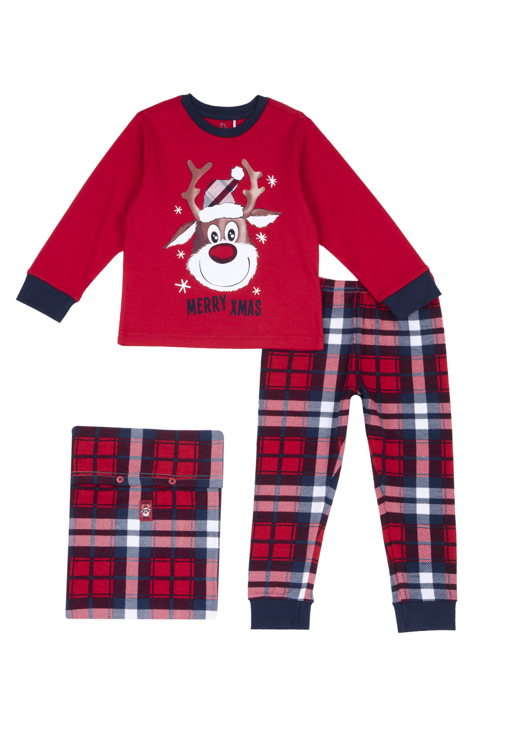 Красная всесезон пижама (лонгслив, брюки) лонгслив + брюки Chicco