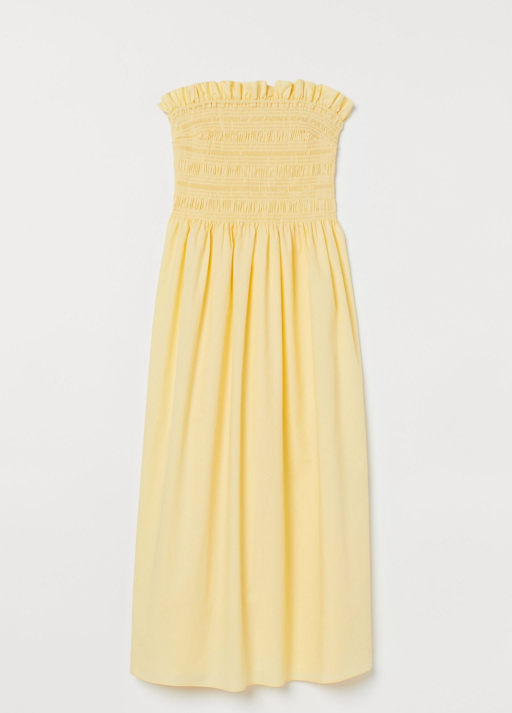 Світло-жовтий кежуал сукня, сукня H&M однотонна