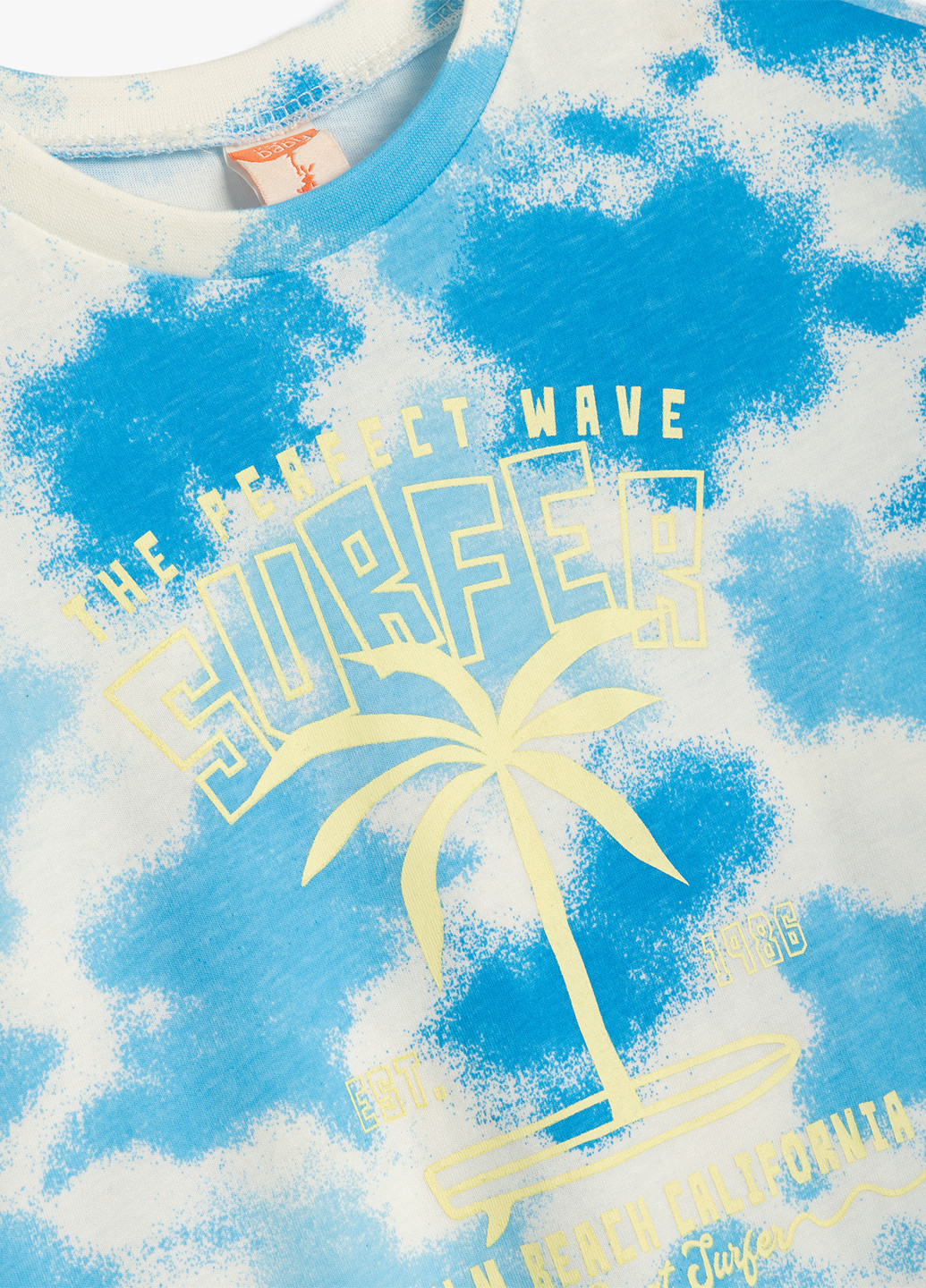 Блакитна літня футболка KOTON