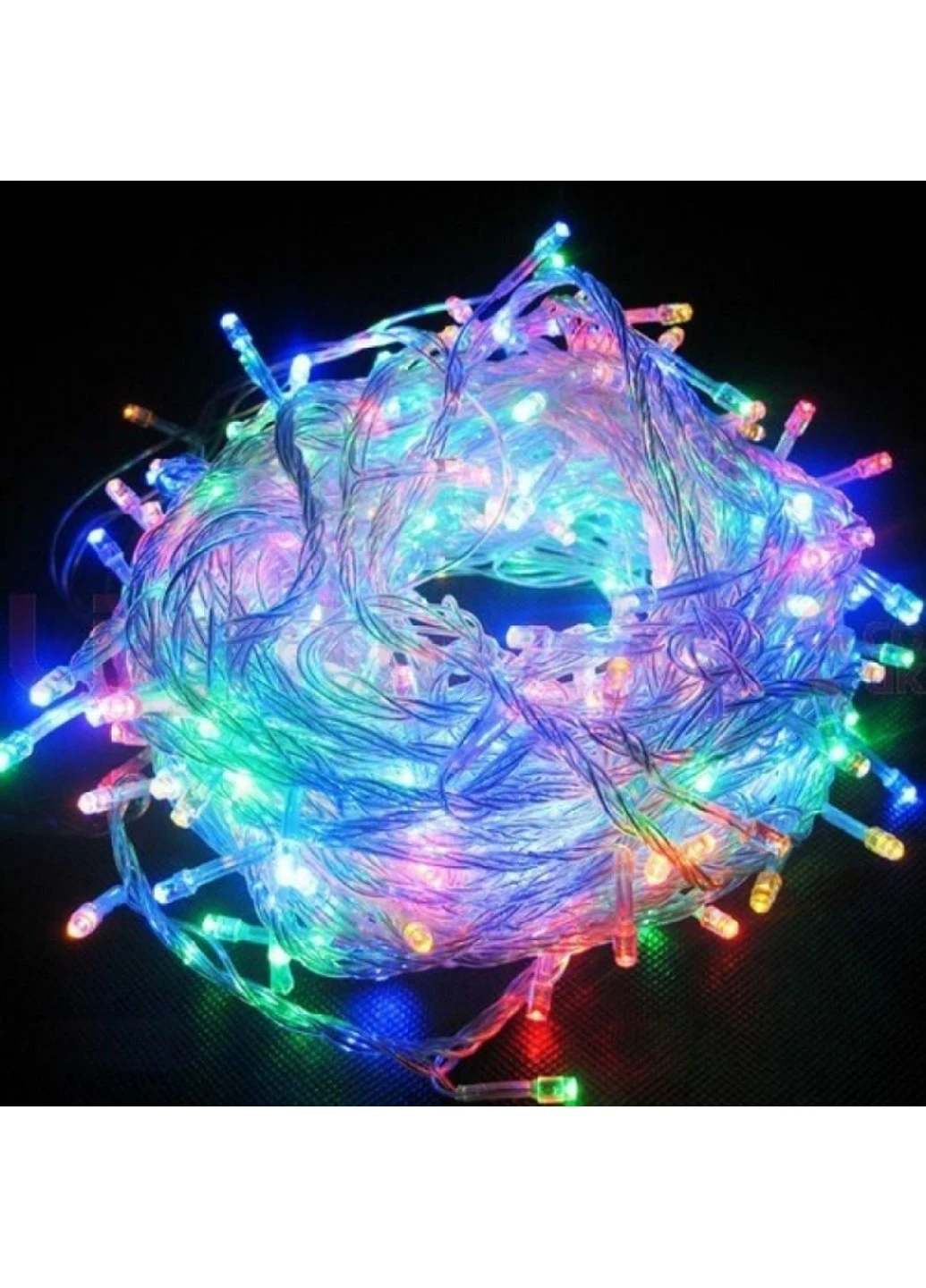 Гирлянда светодиодная 300 LED, прозрачный шнур, (мультиколор) Power (254426289)
