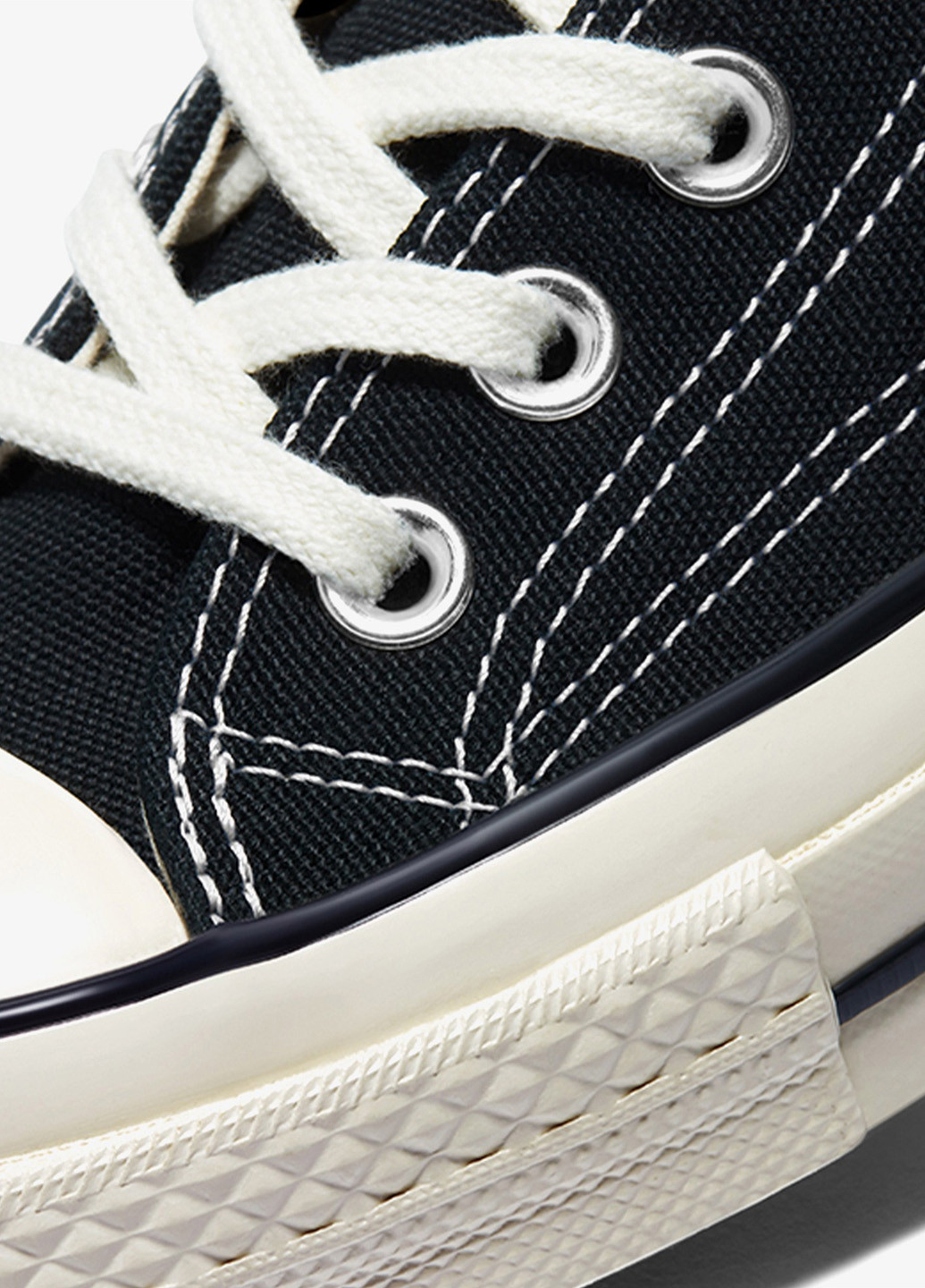 Черные кеды Converse CHUCK 70 с белой подошвой, с логотипом