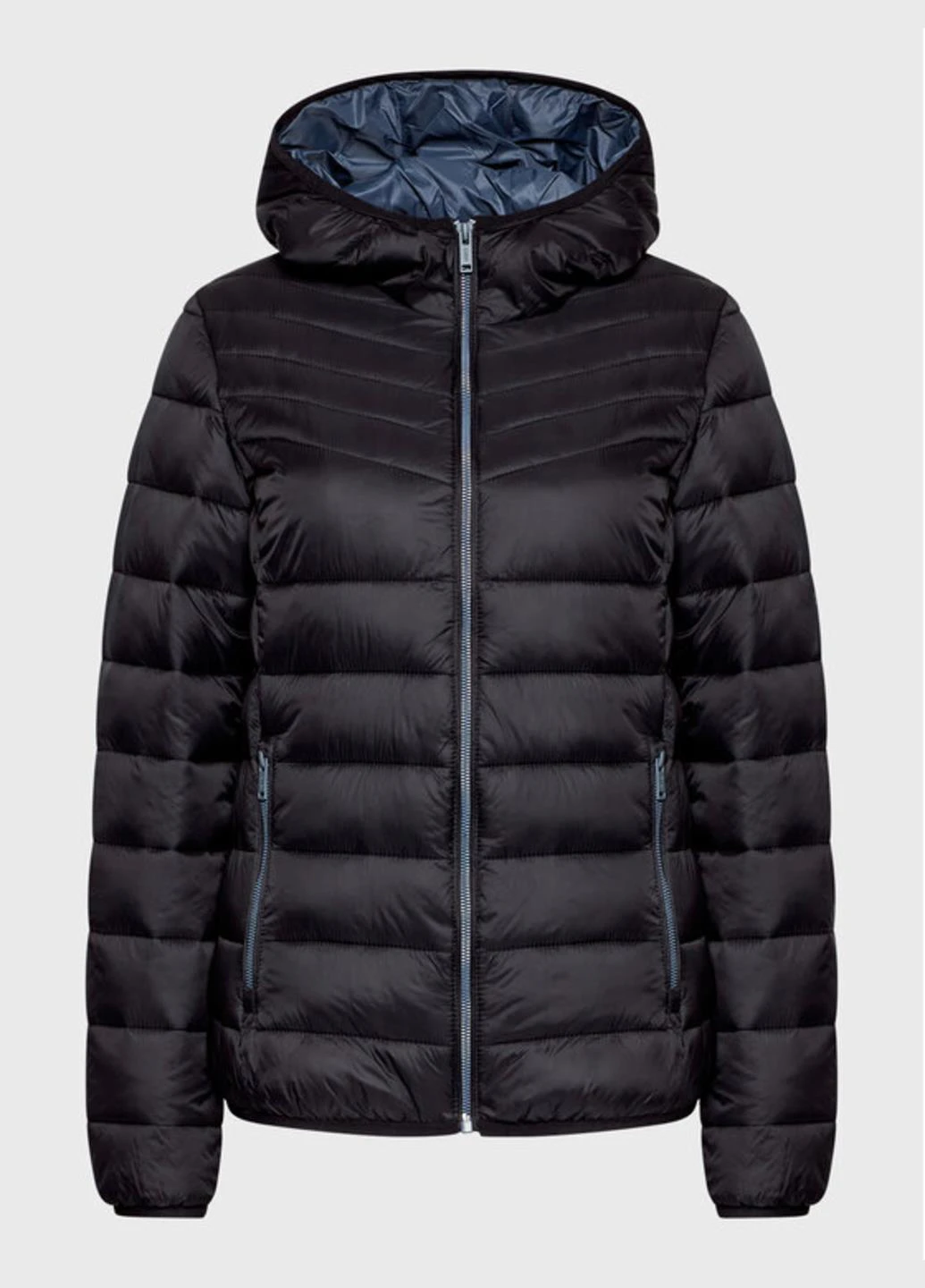 Черная демисезонная куртка 32k3016-u901 CMP WOMAN JACKET FIX HOOD