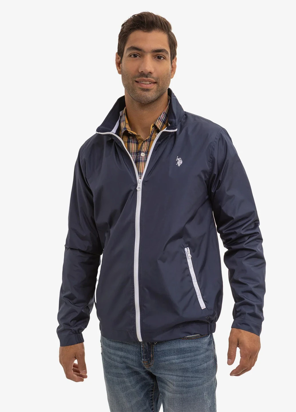 Синяя демисезонная куртка U.S. Polo Assn.
