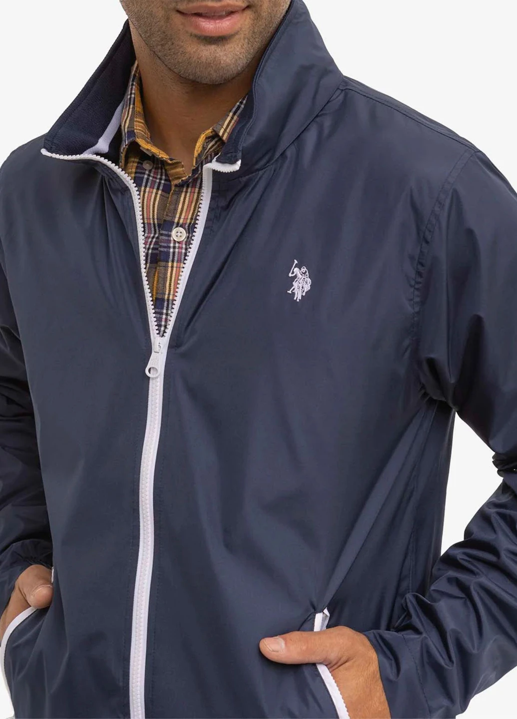 Синяя демисезонная куртка U.S. Polo Assn.