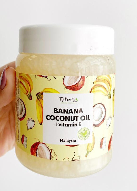 Ароматизоване масло для обличчя, тіла і волосся банка 250 мл Banana-Coconut Top Beauty (212372303)