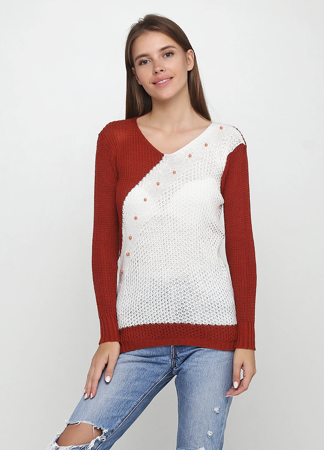 Теракотовий демісезонний пуловер пуловер Massimo