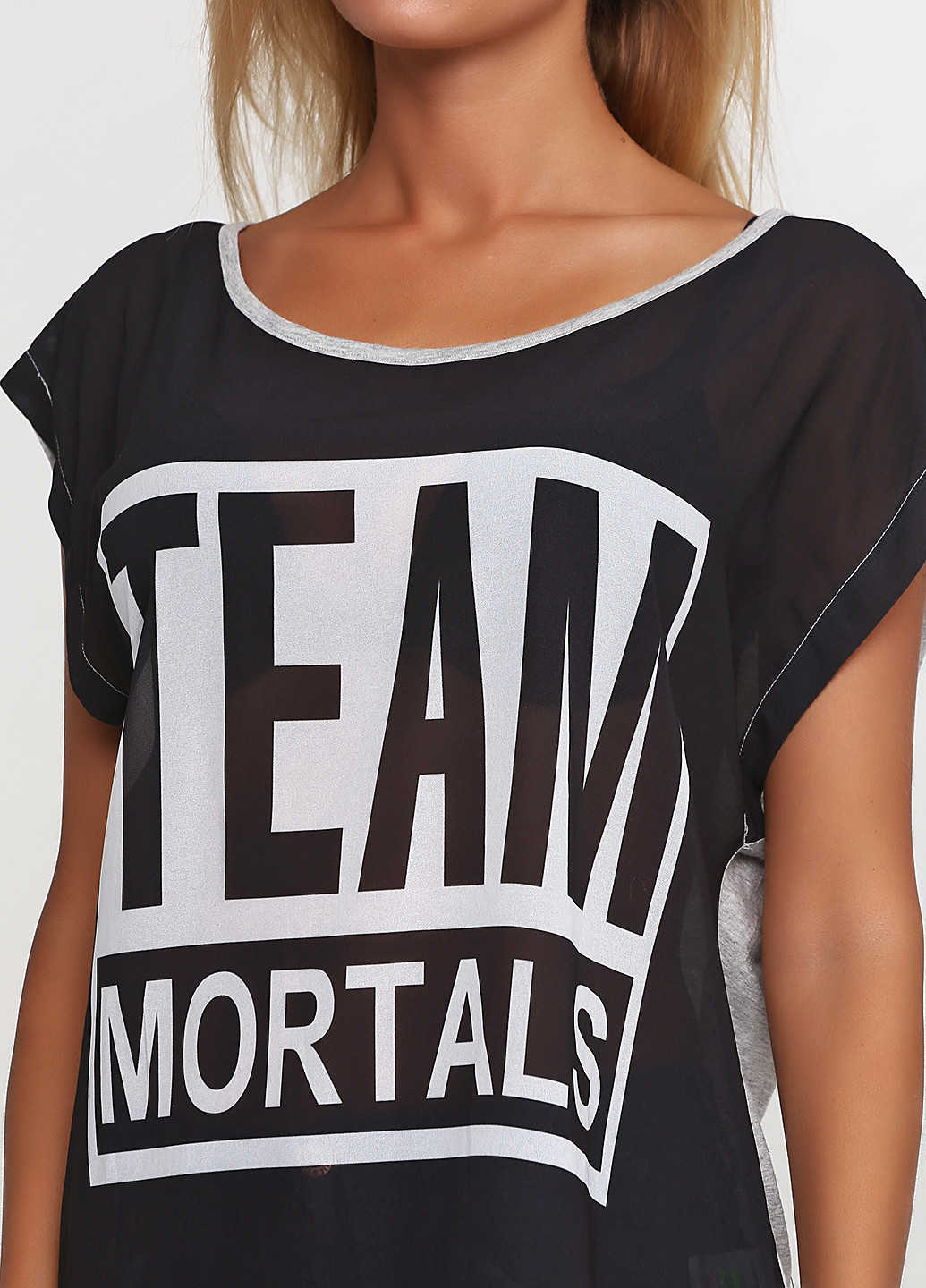 Черная летняя футболка Saints & Mortals