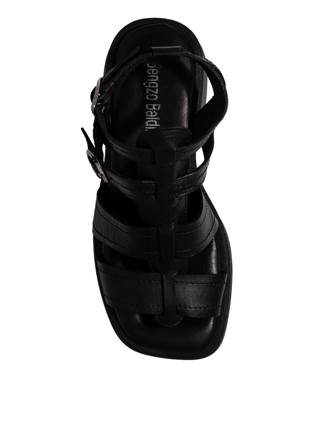 Черные босоножки Bengzo Baldini с ремешком