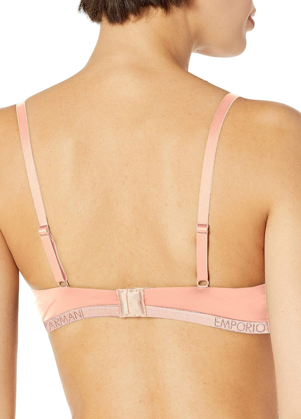 Рожевий безшовний бюстгальтер Emporio Armani з кісточками поліамід