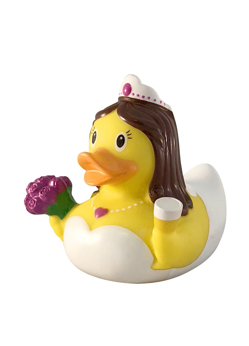 Іграшка для купання Качка Наречена, 8,5x8,5x7,5 см Funny Ducks (250618806)