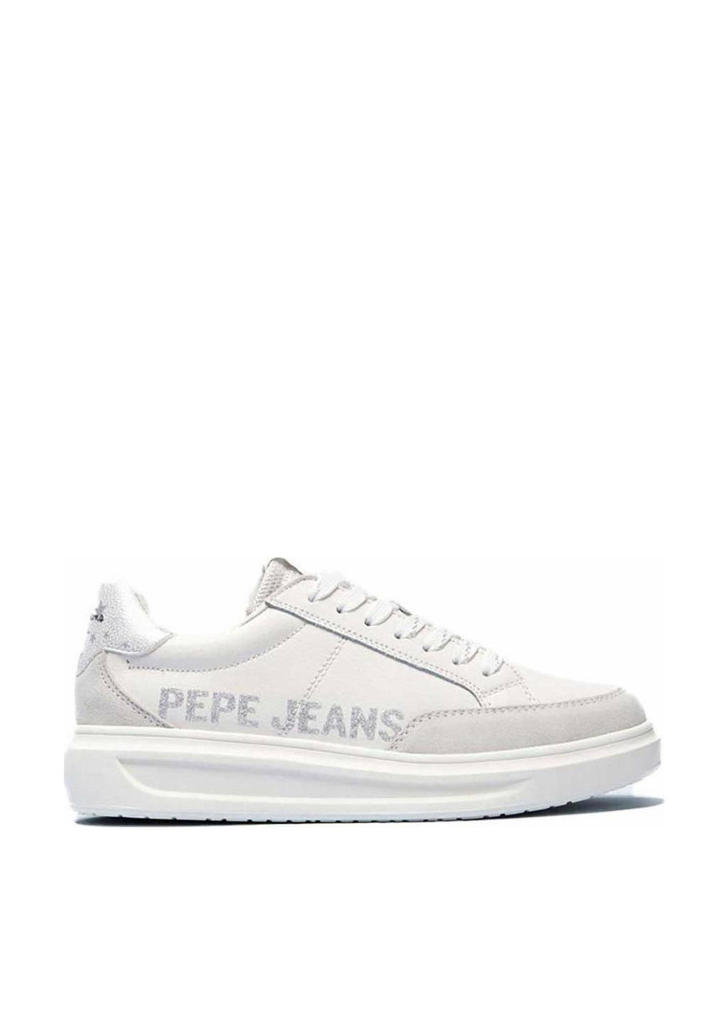 Білі осінні кросівки Pepe Jeans