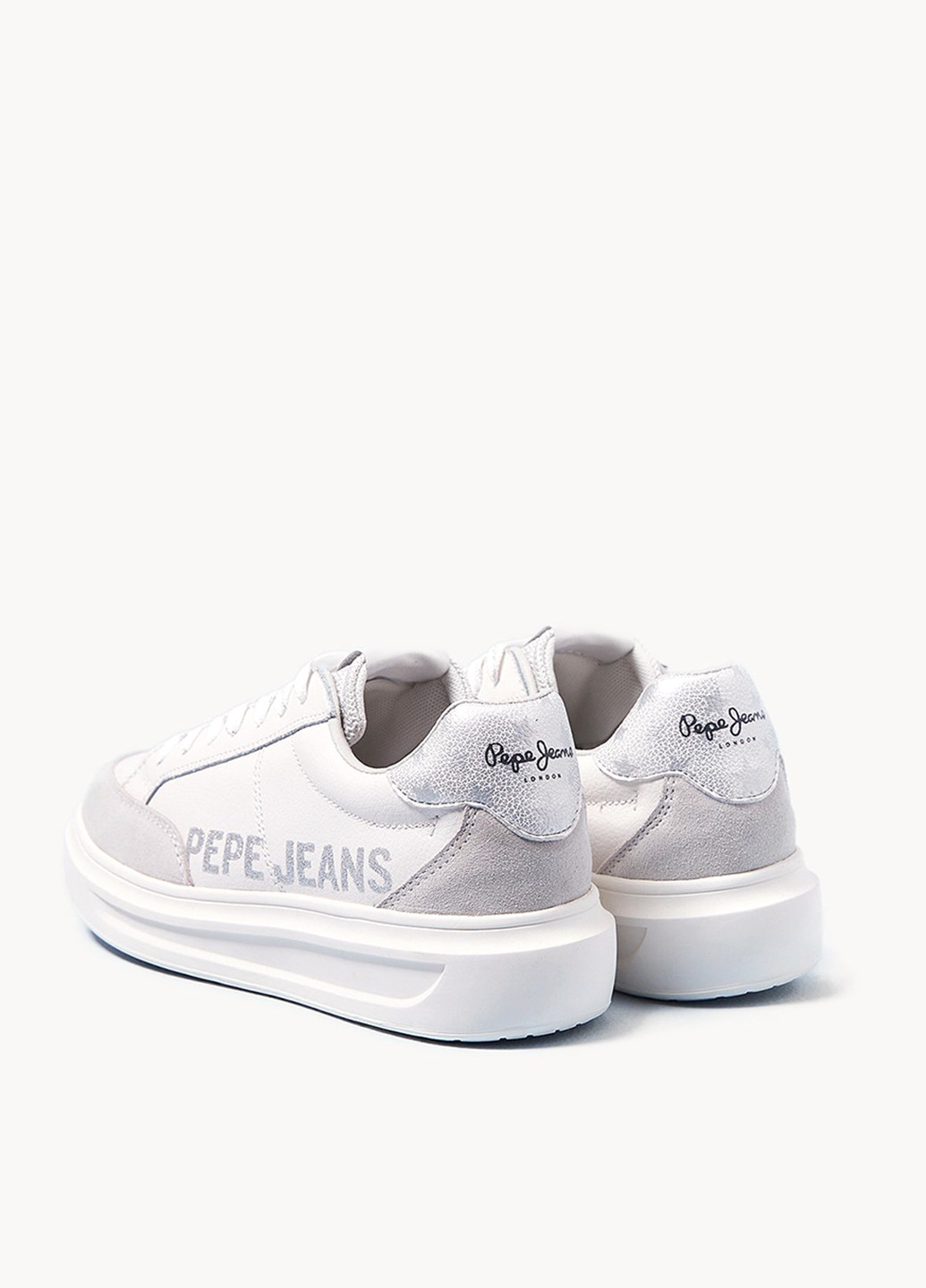 Белые демисезонные кроссовки Pepe Jeans