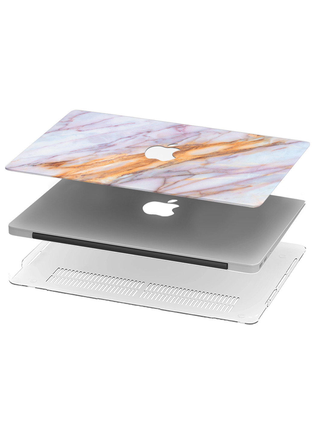 Чохол пластиковий для Apple MacBook Air 11 A1465 / A1370 Рожевий мармур (Pink marble) (6349-2371) MobiPrint (218857984)