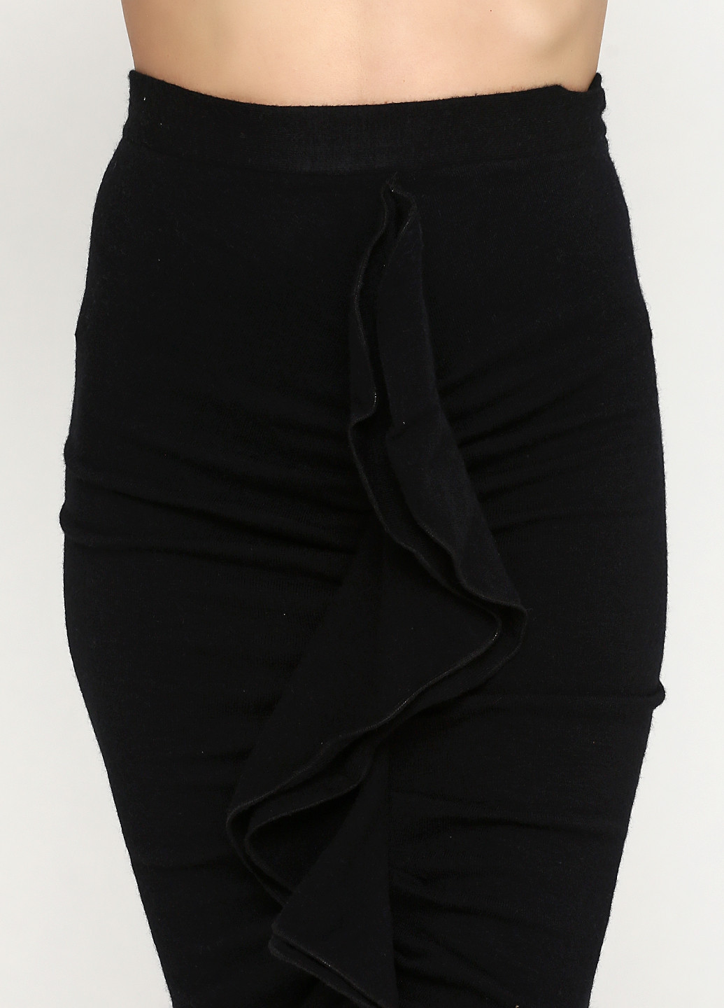 Черная кэжуал однотонная юбка NY карандаш