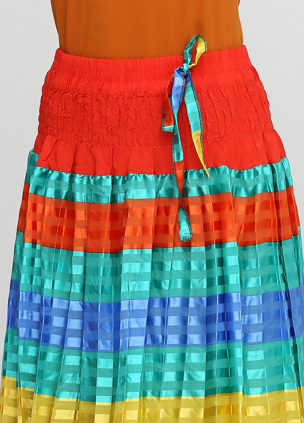Разноцветная кэжуал юбка Колибри S макси